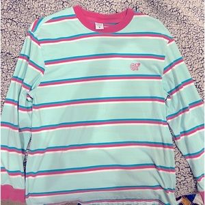 Odd Future Striped Tee Shirt with Long Sleeves - Medium